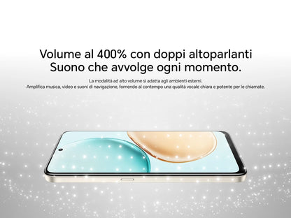 HONOR 400 Smart 4G Smartphone, Display 6.77" 120Hz, Batteria 6500mAh Doppia Cella, Fotocamera AI 108MP, Certificazione SGS 5 Stelle, Resistenza IP65, NFC, Dual SIM, Android 15