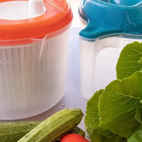 Centrifugatore per Insalata-Grande 6 Litri con Manico e beccuccio Misure- Asciugatura Rapida e Uniforme, Preserva la Croccantezza delle Verdure, Utensile da Cucina