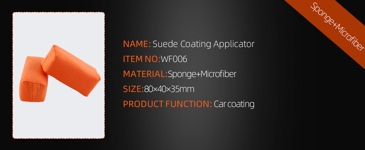 Applicatore in Microfibra SPTA per Rivestimenti Ceramici, Spugna in Camoscio per Detailing Auto, Applicazione di Cera e Sigillanti