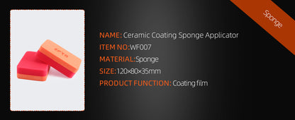 SPTA 1 pz Spugna Applicatrice per Rivestimento Ceramico per Vetri Auto, Ceratura, Lucidatura, Acciaio Verniciato, Lucidatura Durevole per Pneumatici