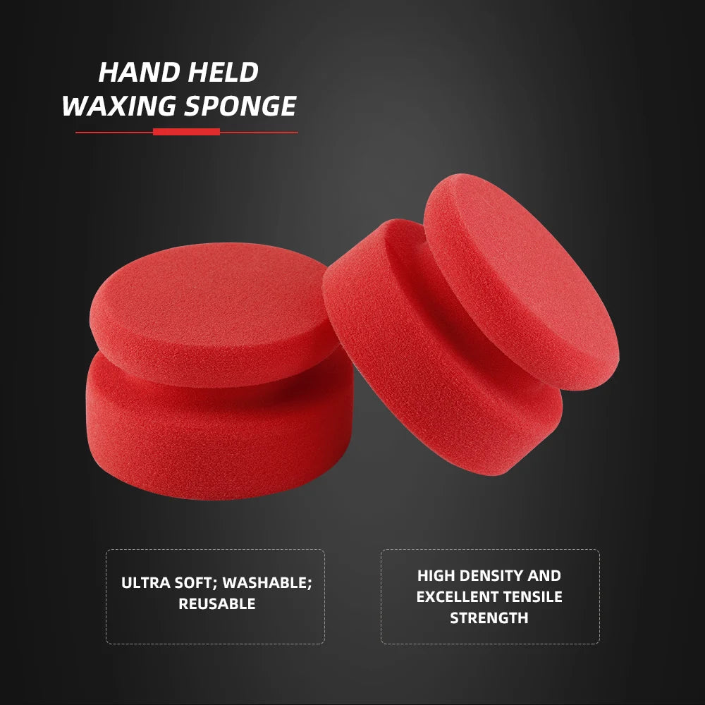 SPTA 1pc Applicatore di cera a mano Composto in spugna Car Beauty Auto Paint Care Tampone in schiuma per lucidatura