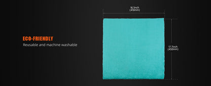SPTA 1PC Asciugamano per dettagli in tessuto in microfibra blu acqua 420GSM 45 x 41 cm per il lavaggio dell'asciugatura automatica dell'auto
