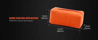 Applicatore in Microfibra SPTA per Rivestimenti Ceramici, Spugna in Camoscio per Detailing Auto, Applicazione di Cera e Sigillanti