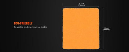 SPTA 1 Pezzo Asciugamano in Microfibra Arancione Altamente Assorbente per Auto, Panno Grande Anti-Graffio per Lavaggio Auto 60,5*78,5 cm