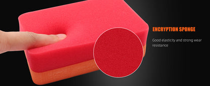 SPTA 1 pz Spugna Applicatrice per Rivestimento Ceramico per Vetri Auto, Ceratura, Lucidatura, Acciaio Verniciato, Lucidatura Durevole per Pneumatici