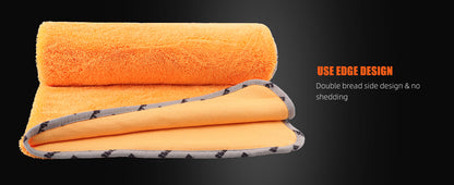 SPTA 1 Pezzo Asciugamano in Microfibra Arancione Altamente Assorbente per Auto, Panno Grande Anti-Graffio per Lavaggio Auto 60,5*78,5 cm