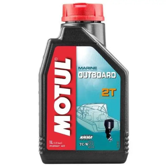MOTUL OUTBOARD 2T 
 Lubrificante per motore a 2 tempi 
 Fuoribordo 
 NMMA TC–W3 
 Minerale. 
 Contenitore da 1 litro