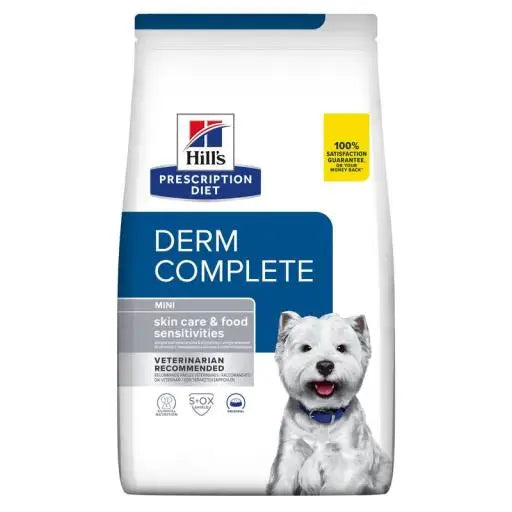 Hill's Prescription Diet Derm Complete Food Sensitives Mini Protezione della Pelle nei Cani - 1 Kg