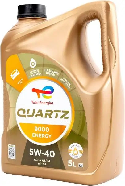 TOTAL QUARTZ 9000 ENERGY 5W-40 5 Litri Lubrificante per Motore.