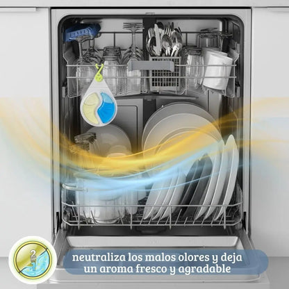 Deodorante per lavastoviglie 2 in 1 |   Eliminatore di odori e neutralizzatore di odori |   Fragranza fresca |   Non lascia odore sulle stoviglie |   Lavastoviglie anti-odore |   rimuove i cattivi odori