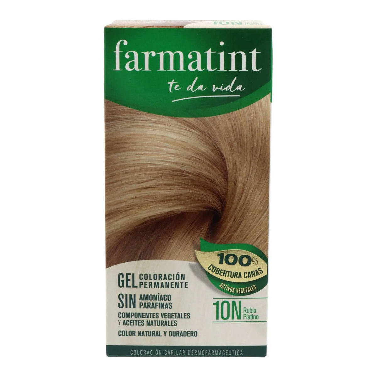 Farmatint Gel Dye Colore Permanente 135ml 10N Biondo Platino