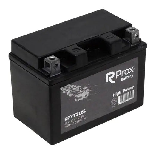 YTZ14S AGM Batteria per Moto ad Alta Potenza 12V 11,2Ah 230Amp. Massima Potenza di Avviamento. Batteria RC Prox Prodotta in Europa.