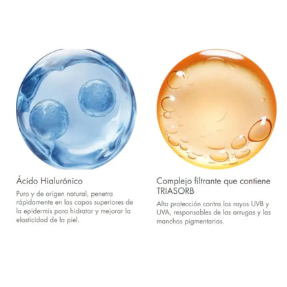Avène Hyaluron Activ UV Fluido Triplo Effetto Anti-Età SPF50 40 ml | Fluido quotidiano con acido ialuronico, Pre-tocoferolo e TriAsorB™ | Corregge le rughe, riduce le macchie e protegge dal fotoinvecchiamento