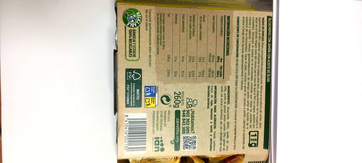 Caricatore di Carciofo con Prosciutto 10 Unità da 260 g Piatti Pronti in 1 Minuto, Ingredienti 100% Naturali, Senza Glutine, Conservanti, Additivi o Aromi.