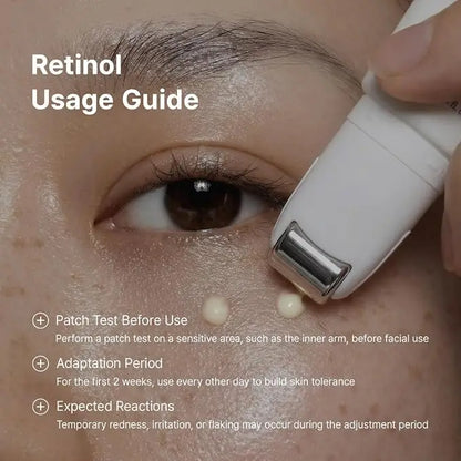 Dr. Althea Retinol Flat Iron Eye Roller - Siero Contorno Occhi Anti-Età con Roller Gua Sha - Retinolo 1000 ppm + Bakuchiol + Centella + Acido Ialuronico - Vegano - 25 ml