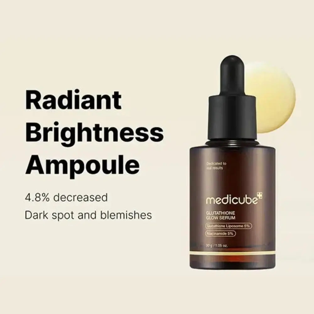 Medicube Glutathione Glow Serum 30 ml | Siero illuminante con glutatione e niacinamide per un tono più uniforme e una pelle con effetto “glow”