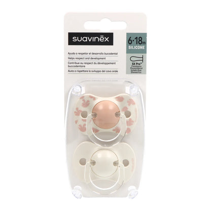 Ciuccio fisiologico in silicone Suavinex 6-18m X2