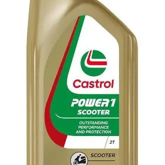 CASTROL POWER1 Scooter 2T 1L Lubrificante per Motore 
 Olio completamente sintetico per motori a 2 tempi, per scooter. 
 Contenitore da 1 litro.
