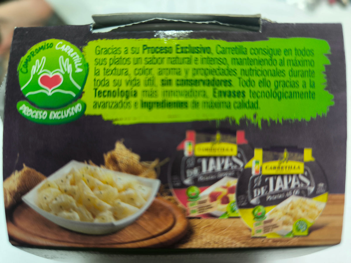 Carrello per patate Mojo con coperchi Carrello per uccelli 8 unità da 250 GR Ingredienti naturali, senza conservanti (senza glutine)