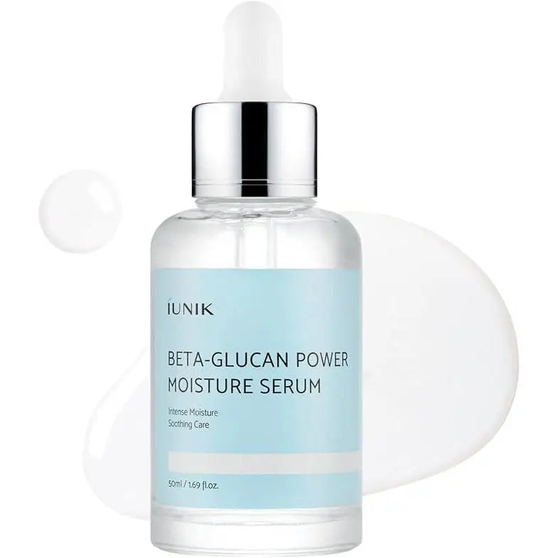 iUNIK - Beta-Glucan Power Moisture Siero Idratante 50ml con il 98% di beta-glucano per pelli sensibili