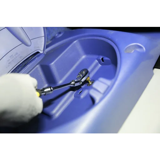 Chiave a carrucola articolata reversibile con 3 posizioni 175/200/225 mm per automazione - FORCH testa articolata blocco in 10 posizioni dentatura fine - chiave telescopica con punto di blocco