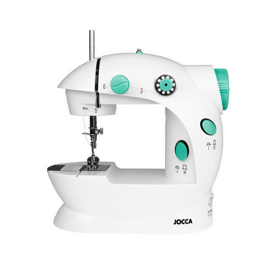 Macchina da cucire portatile Jocca con kit da cucito 48 accessori |   Doppia Cucitura |   Leggero e Versatile |   Ricondizionato