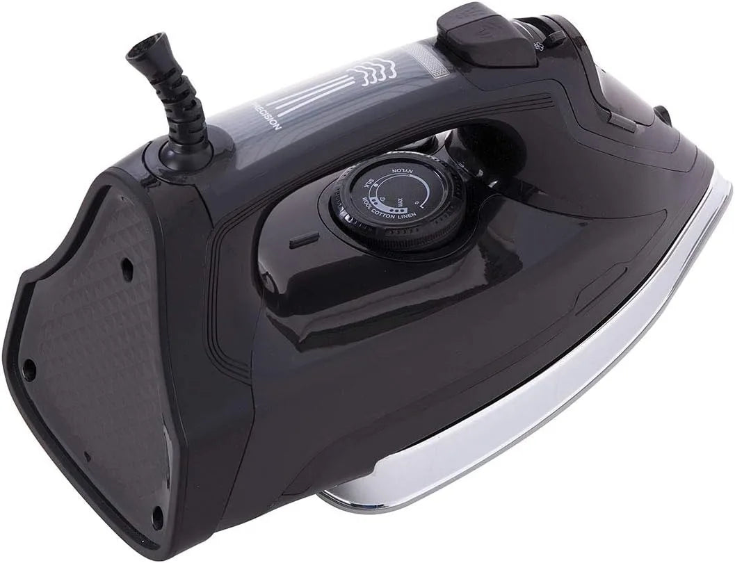 JATA PL622C Ferro da Stiro a Vapore 3000W – Piastra in Ceramica – Potenziamento Vapore 220g – Vapore Continuo 50g/min – Vapore Verticale – Anticalcare e Antigoccia
