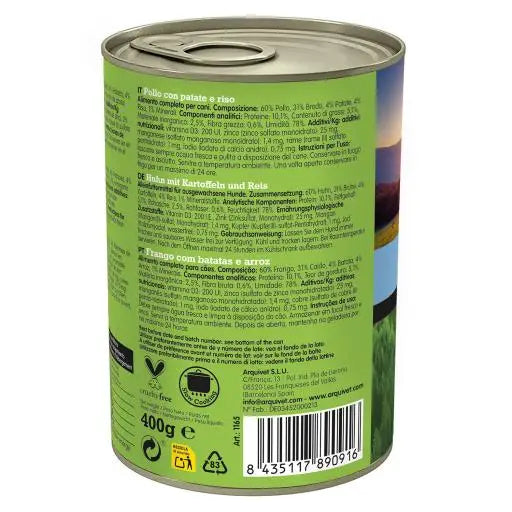 Arquivet Cibo Umido per Cani Senior & Light Pollo (Cani, Cibo, Cibo Umido) - 400 GR