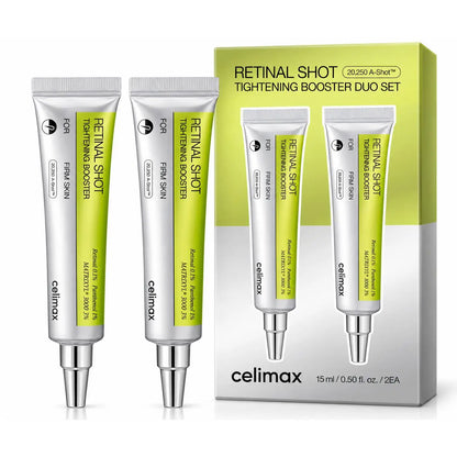 Celimax - The Vita A Retinal Shot Tightening Booster 2x15ml con Retinal 0,1% e Niacinamide per pori e rughe