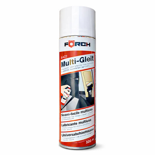 Förch S422 Spray Lubrificante Multiuso al Silicone 500ml – Senza Grasso, Non Macchia – Elimina i Fruscii e Migliora lo Scorrimento – Ideale per Auto, Gomma, Plastica, Porte e Finestre