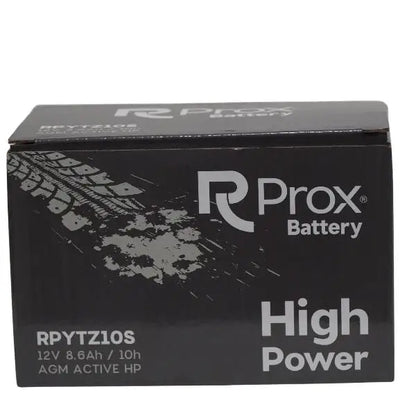 YTZ10S AGM Batteria per Moto ad Alta Potenza 12V 8,6Ah 190Amp. Massima Potenza di Avviamento. Batteria RC Prox Prodotta in Europa.