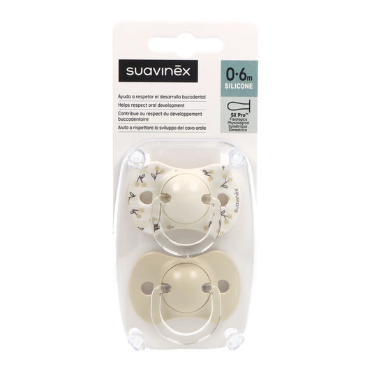 Suavinex Succhietto Fisiologico Sx Pro Silicone 0-6m X2