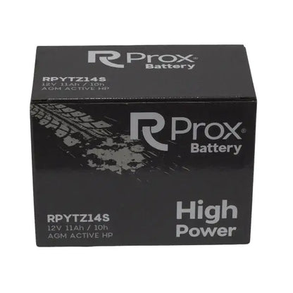 YTZ14S AGM Batteria per Moto ad Alta Potenza 12V 11,2Ah 230Amp. Massima Potenza di Avviamento. Batteria RC Prox Prodotta in Europa.
