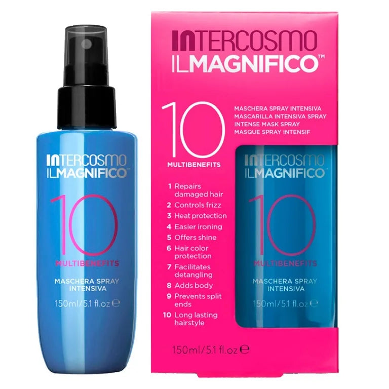 Intercosmo Il Magnifico 10 – Maschera Spray Leave-in per Tutti i Tipi di Capelli CONFEZIONE RISPARMIO 6 Unità