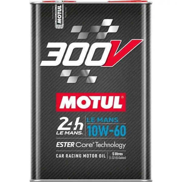 MOTUL 300V LE MANS 10W-60 
 Olio motore per auto da corsa 
 Tecnologia Core ESTER ® 
 Contenitore da 5 litri