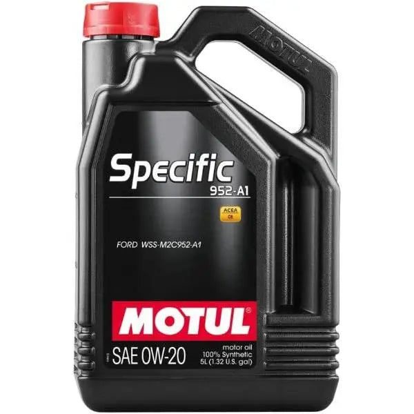 MOTUL SPECIFIC 952-A1 0W-20. 
 Olio lubrificante per motore - FORD 
 100% sintetico 
 Contenitore da 5 litri