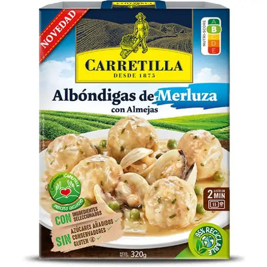 Freccia per polpette Merluza con palpebre 10 UNITÀ da 320 GR (senza glutine, senza zuccheri aggiunti e senza conservanti)
