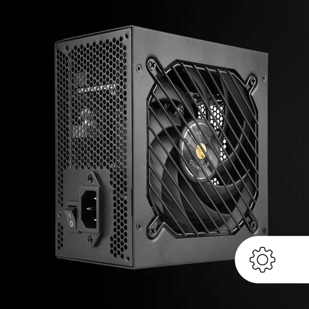 Mars Gaming MPBSI, alimentatore PC ATX, 7 anni di garanzia, bronzo 80Plus 230 V, efficienza del 90%, ventola SI Extreme Silence con nucleo in rame, tecnologia AI2-RPM, DC-DC e SMD, ATX 550 W / 650 W / 750 W / 850 W Fonte PC