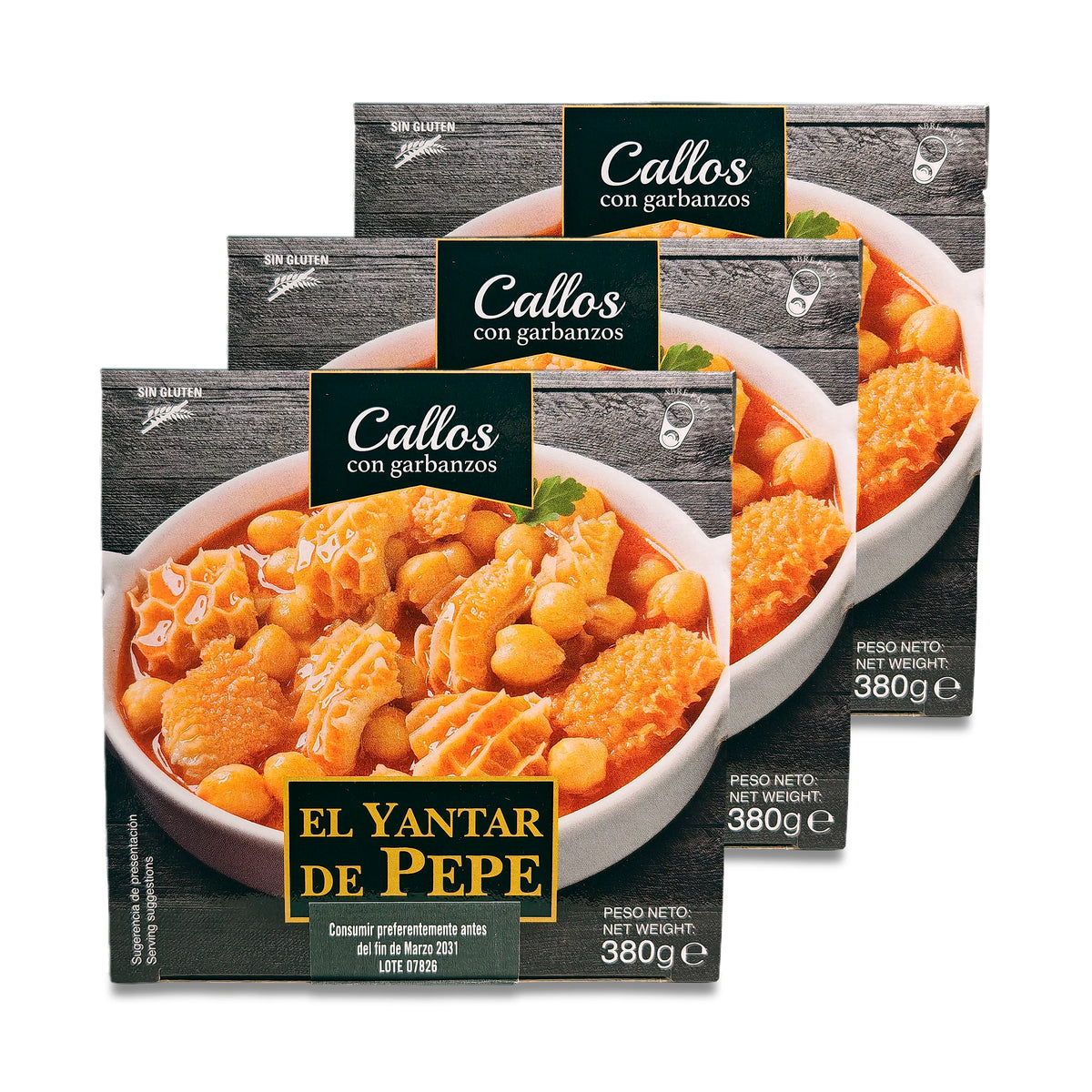 Trippa con ceci di El Yantar de Pepe (Confezione da 3 unità da 380gr)