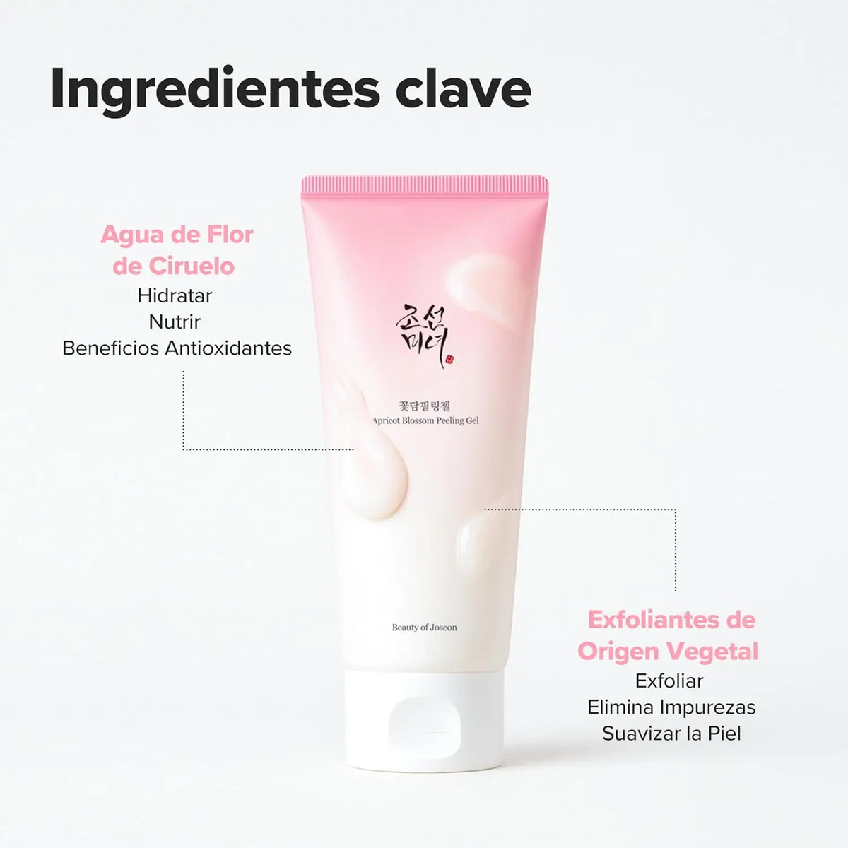 Beauty of Joseon Gel Peeling ai Fiori di Albicocca 100 ml | Gel peeling delicato con fiori di albicocca e cellulosa vegetale per una pelle più liscia e luminosa