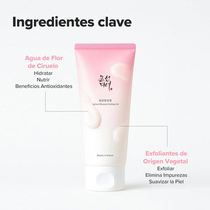Beauty of Joseon Gel Peeling ai Fiori di Albicocca 100 ml | Gel peeling delicato con fiori di albicocca e cellulosa vegetale per una pelle più liscia e luminosa