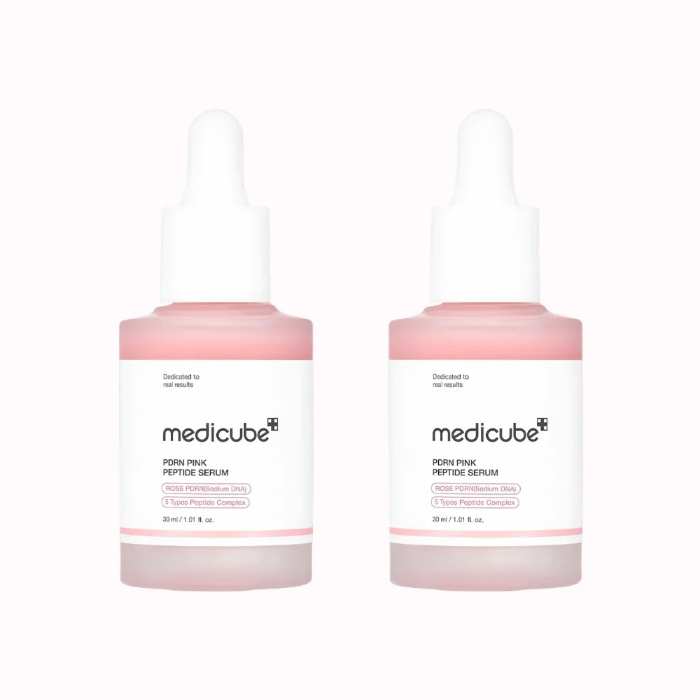 Medicube PDRN Pink Peptide Serum 30 ml | Siero idratante illuminante con PDRN (DNA di salmone), peptidi e niacinamide