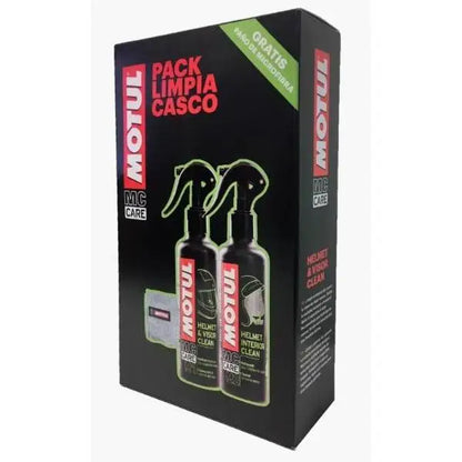 PACCHETTO PULIZIA PER CASCHI (M1 + M2) 
 Kit per la Pulizia Interna ed Esterna del Casco 
 Spruzzatore manuale