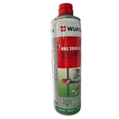 Grassa Liquida Universale HHS 2000 ST 500ml Würth - Lubrificante Adesivo, Olio Sintetico, Alta Adesione - Resistente ad alte pressioni e temperature - Lubrifica, protegge e previene la corrosione, privo di siliconi, resine e