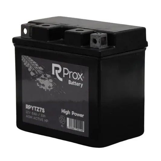 YTZ7S AGM Batteria per Moto ad Alta Potenza 12V 6Ah 130A. Massima Potenza di Avviamento. Batteria RC Prox Prodotta in Europa.