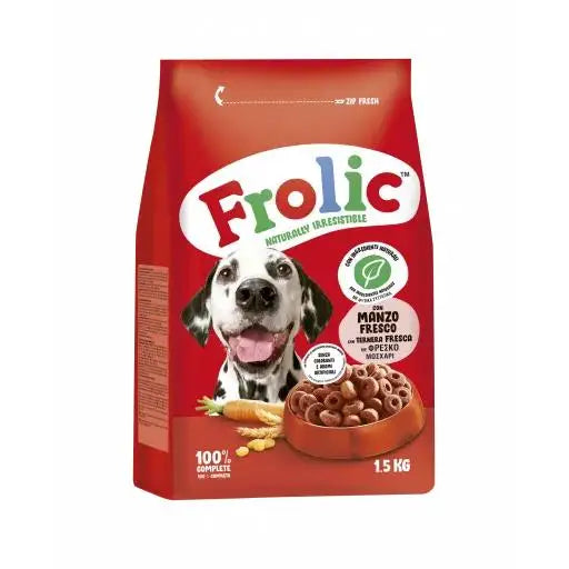 Frolic Cibo Semiumido per Cani Adulti al Gusto di Manzo (Cani, Cibo, Cibo) - 1,5 Kg