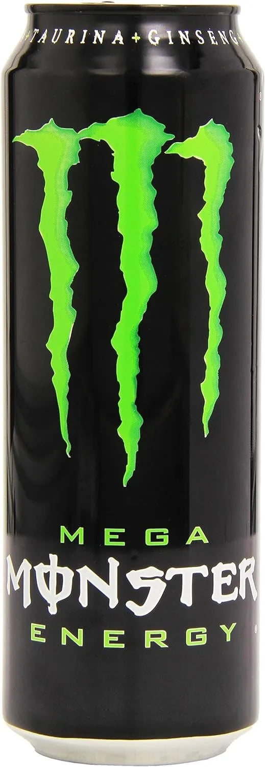 Monster Mega Green - Confezione da 12 lattine da 558 ml - Bevanda energetica rinfrescante
