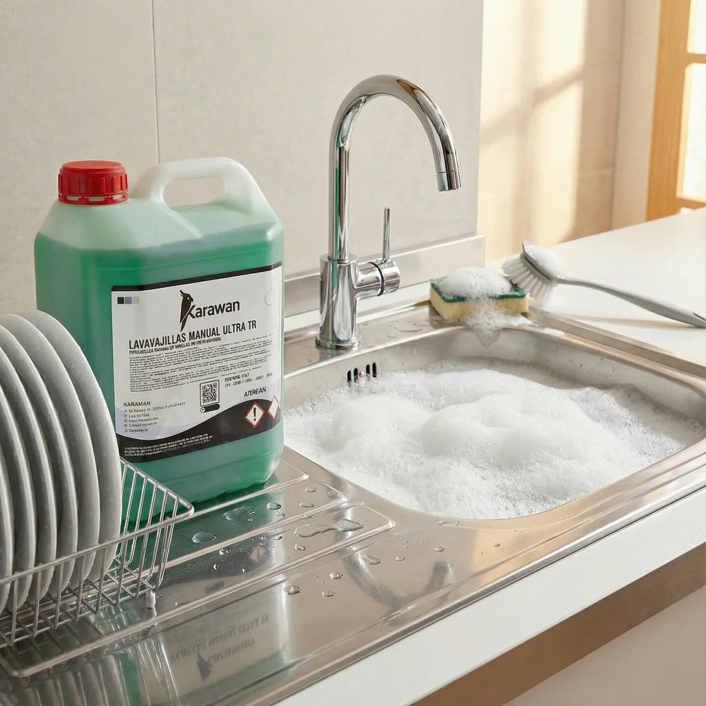 Ultra TR Detergente per Lavastoviglie Potere Sgrassante, Uso Professionale e Domestico 5 Litri + Regalo