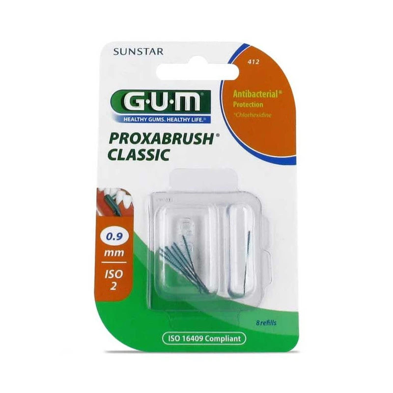 GUM PROXABRUSH CLASSIC REPLACEMENT 8 U