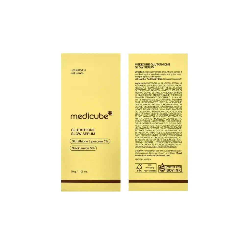 Medicube Glutathione Glow Serum 30 ml | Siero illuminante con glutatione e niacinamide per un tono più uniforme e una pelle con effetto “glow”